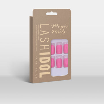 LASHIDOL Press On Magic Nails Bobby Pink